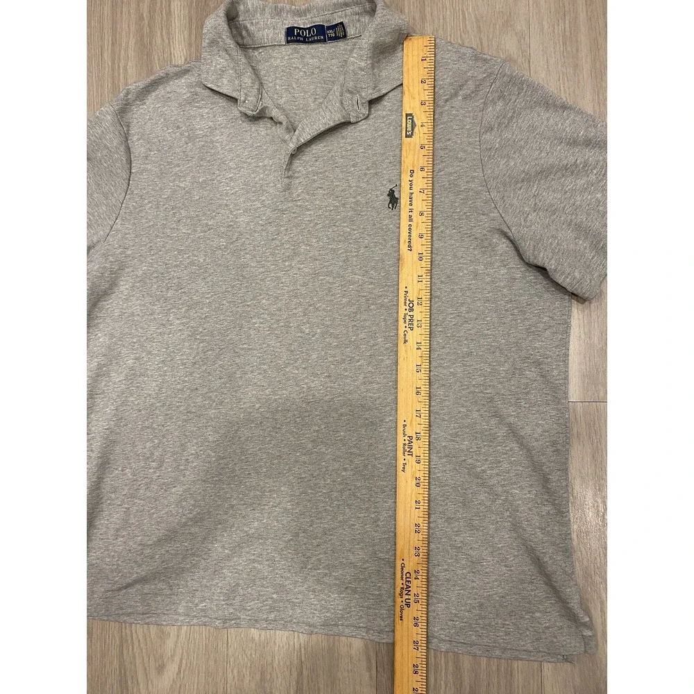 Polo‎ Ralph Lauren Polo Shirt Mens XXL 2XL Gray Short Sleeve Soft Pony